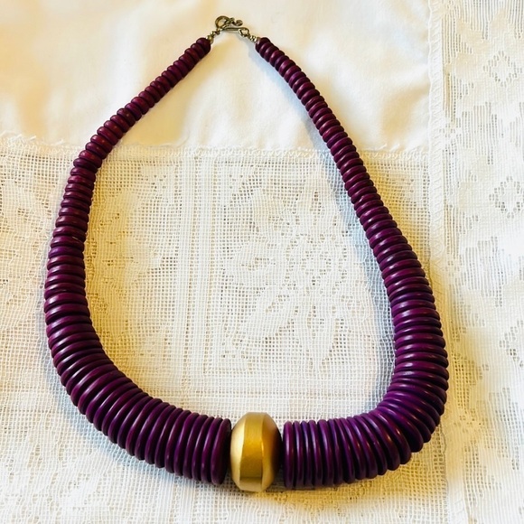 Vintage Wooden Statement Choker - Picture 2 of 4